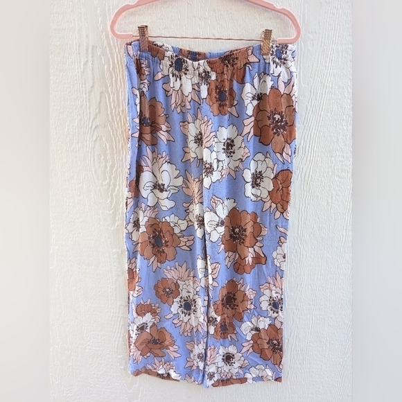 Wilfred Aritzia Wide Leg Overture Pant In Soft Iris/Poetic Pink Size Large - Picture 1 of 4